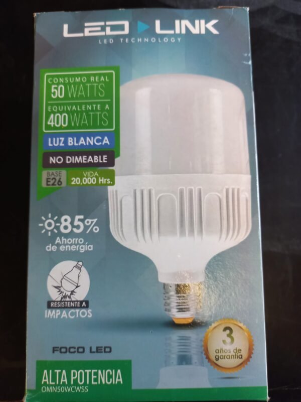 Foco bala led luz blanca 50w Led Link