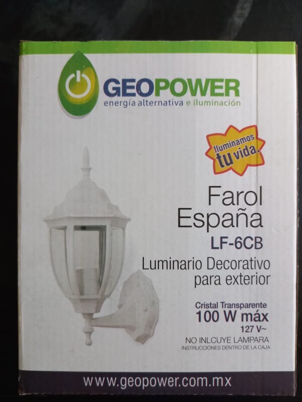 Lampara Farol blanco GEOPOWER