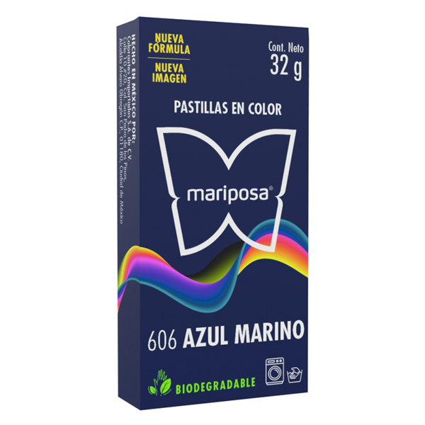 Pastilla color azul marino N-606 MARIPOSA