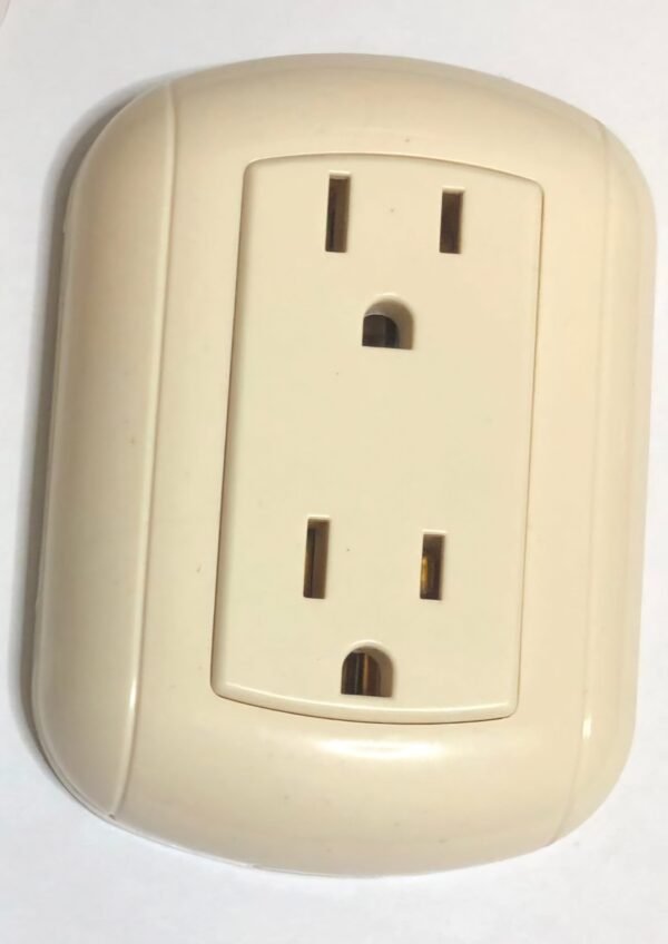 Contacto duplex sobreponer c/tierra huevo DIFUS