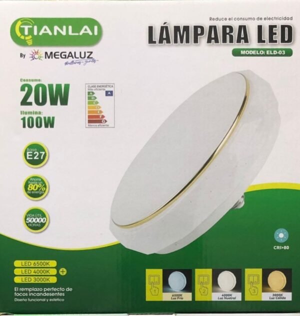 Panera led 20w base E27 Tianlai