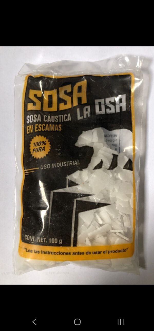 Sosa caustica en escamas 100gr